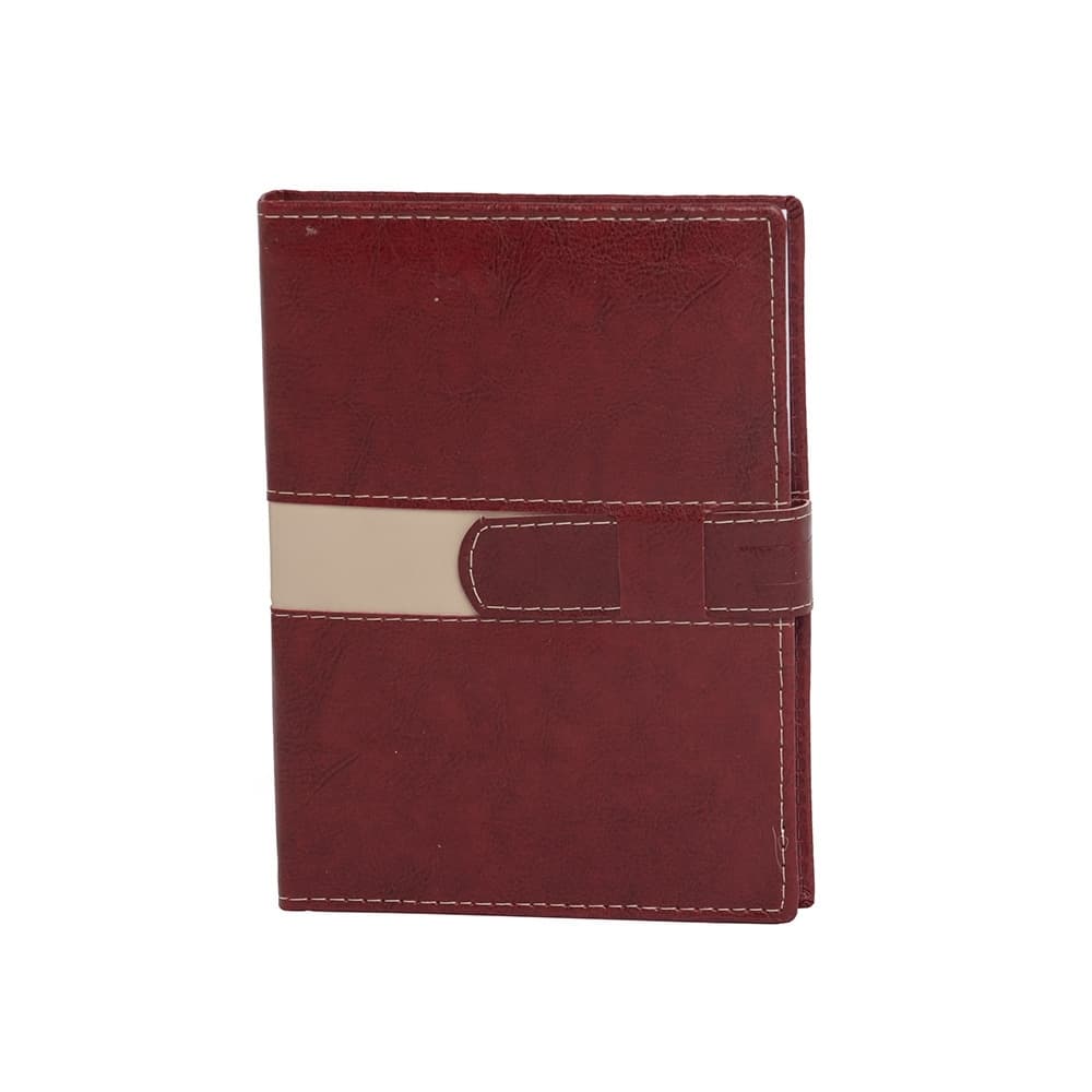 AGENDA DIÁRIA COM FECHO E SUPORTE PRA CANETA