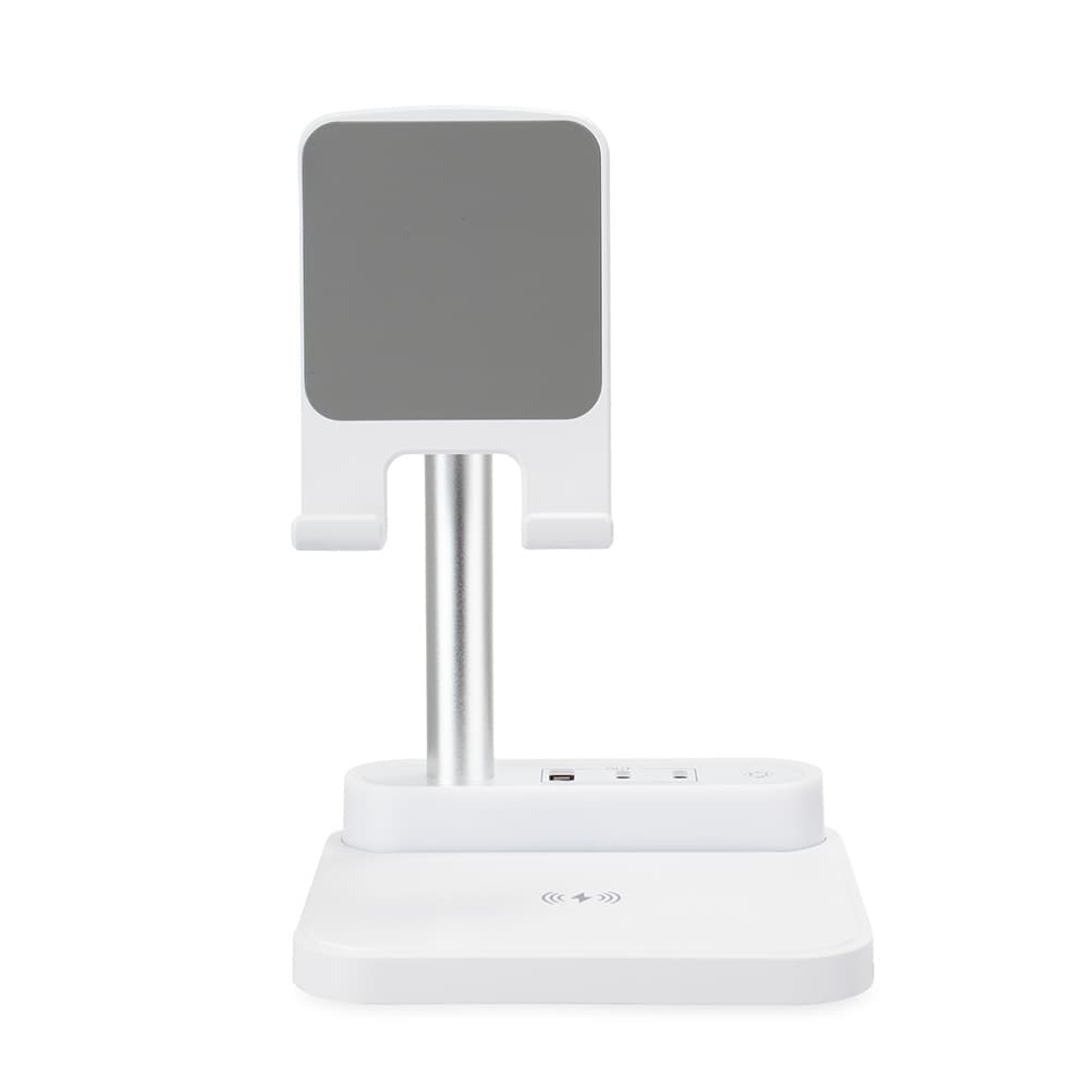 BASE DE CARREGAMENTO COM SUPORTE CELULAR E LUMINÁRIA