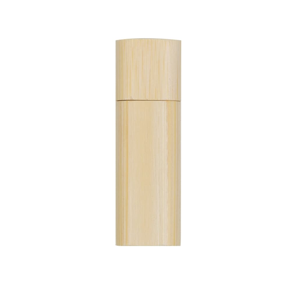 PEN DRIVE BAMBU REDONDO 16GB C/ TAMPA